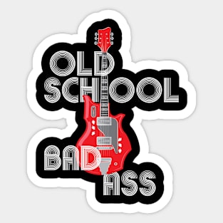 These Go To Eleven, Old School - Vintage Guitar graphic Sticker